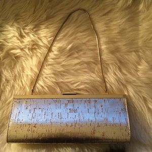 Banana Republic gold clutch